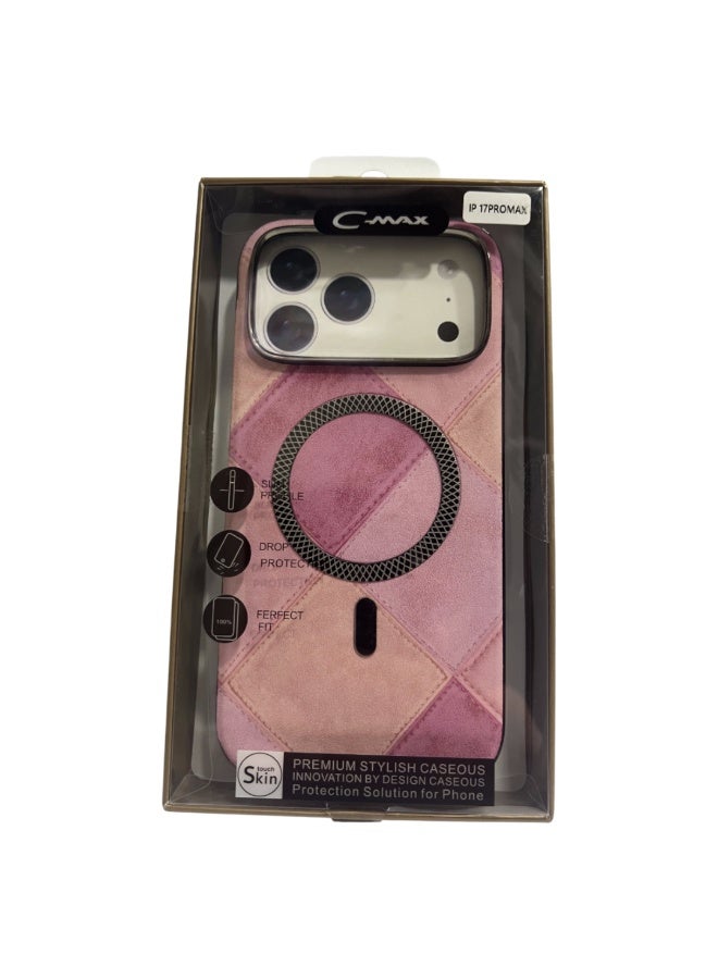 سي ماكس Cmax غطاء جلدي فاخر لهاتف iPhone 17 Pro Max (6.9 بوصة) – تصميم نحيف وخفيف الوزن، غطاء خلفي أنيق للحماية - Image 2