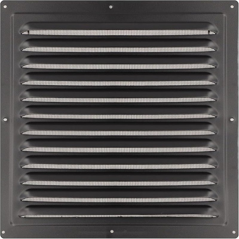 200x200cm Aluminum Alloy Exterior Wall Air Vent Grille Cover With Louvred Design Fiber Mesh - Image 2