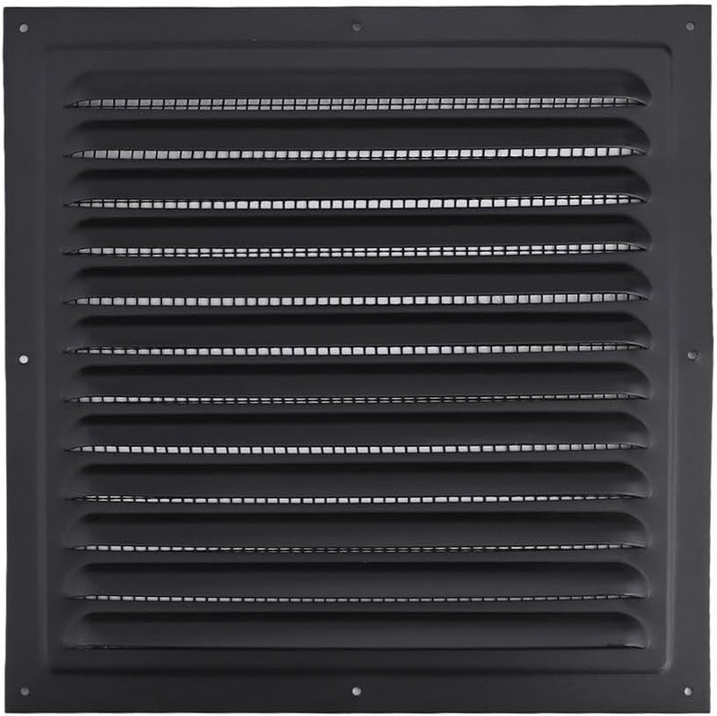 200x200cm Aluminum Alloy Exterior Wall Air Vent Grille Cover With Louvred Design Fiber Mesh - Image 5