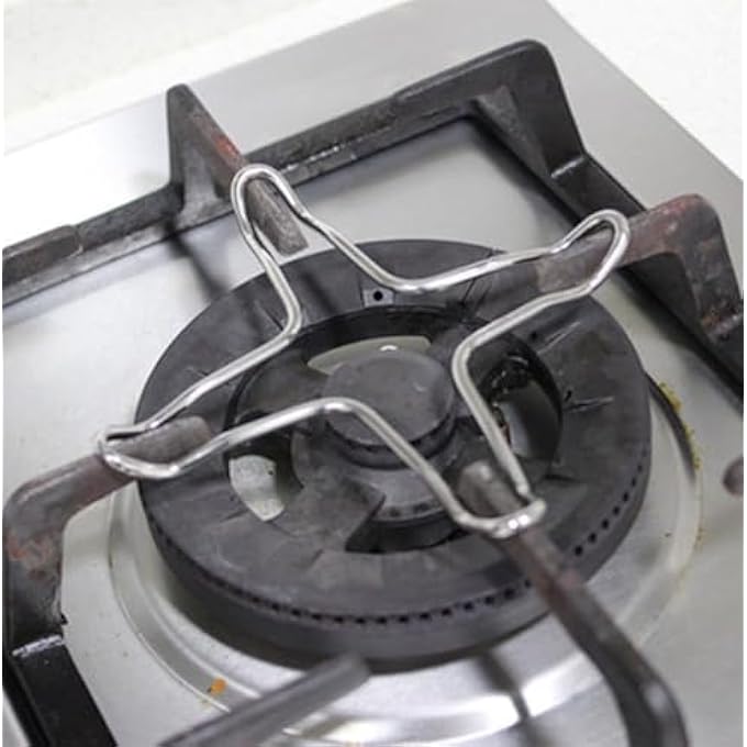 Lonimia 4Pcs Gas Stove Bracket Trivet Gas Ring Reducer Cooker Flat Pot Wire Rack Support For Wok Rings Stand Pot Rack For Coffee Pots Pans - Image 1