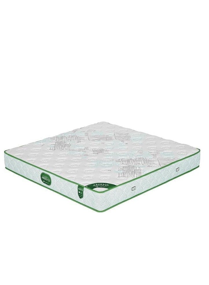 Back Care mattress with medium pressure, featuring a 20 cm high-density RF6-MIX foam layer and soft velvet fabric. Designed to provide optimal spinal support, it is easy to ship and store thanks to advanced compression and packaging technology 200x200x31cm . - Image 2