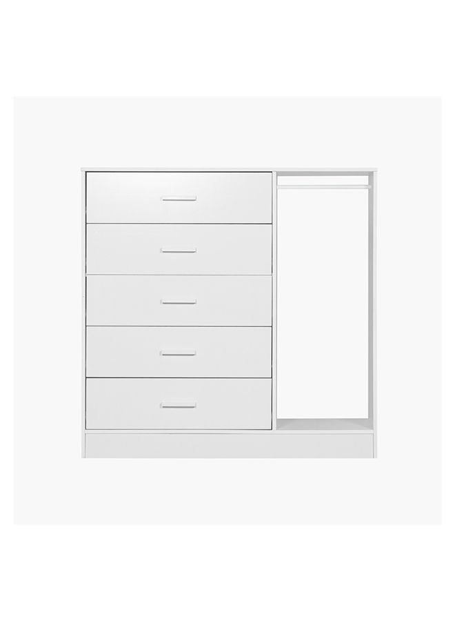 Home Box خزانة فانيليا كودي 5 أدراج مع علاقة 118x119x44 سم  - Image 2