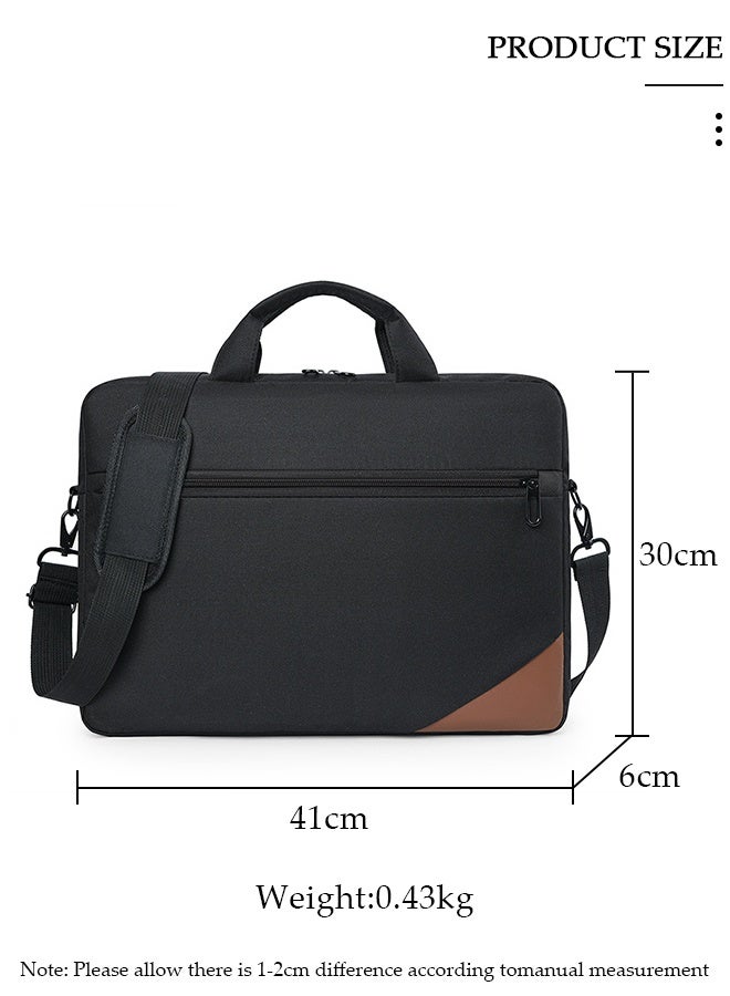 DUNISO 15.6 Inch Laptop Bag Lightweight Computer Bag Travel Business Briefcase Bag Crossbody Bag Water Resistance Shoulder Messenger Bag for Men and Women Work Office - Image 4
