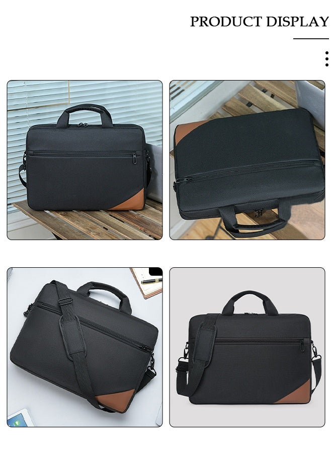 DUNISO 15.6 Inch Laptop Bag Lightweight Computer Bag Travel Business Briefcase Bag Crossbody Bag Water Resistance Shoulder Messenger Bag for Men and Women Work Office - Image 5