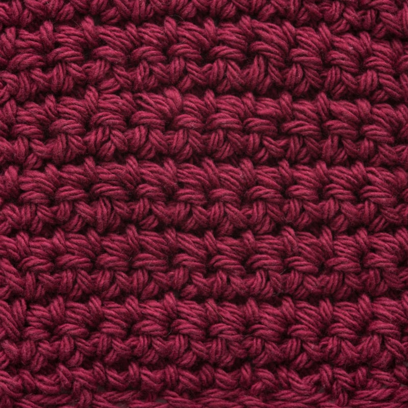 Lily Sugar 'N Cream The Original Solid Yarn, 2.5oz, Medium 4 Gauge, 100% Cotton - Wine - Machine Wash & Dry - Image 3