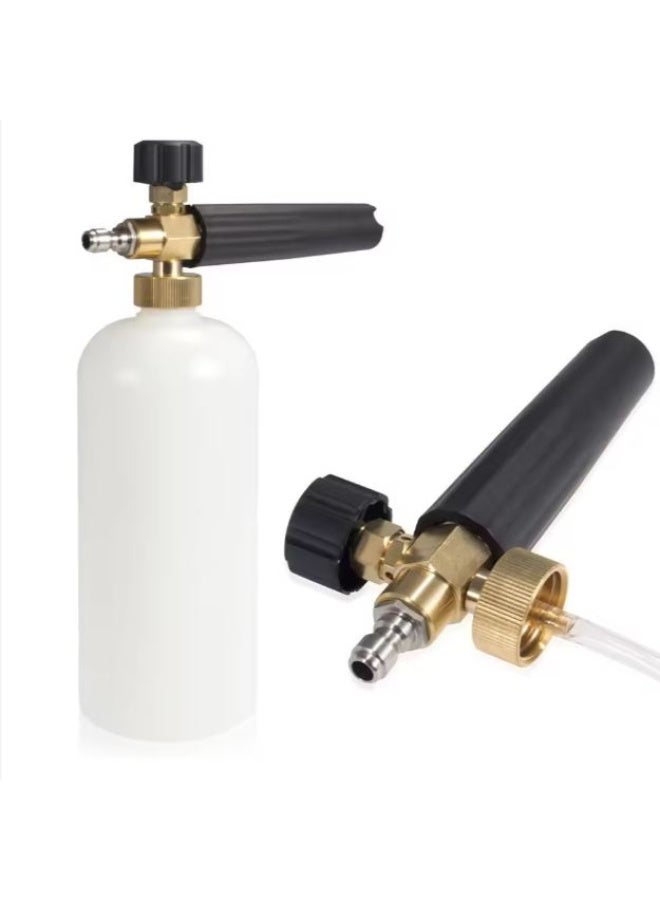 High-Pressure Foam Sprayer, Adjustable Car Wash Foam Gun, Foams Cannon with Heavy Duty Brass Knob, Jet Cars Wash Soap Dispenser, Professional Car Cleaning Foams Lance - Image 2