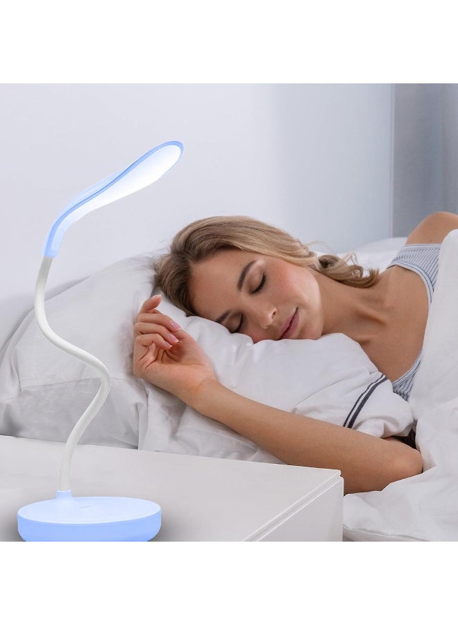 أباجورة مكتب بإضاءة ليد تعمل باللمس قابلة للطي والتعديل للدراسة ورفيقك المثالي للقراءة مع 3 مستويات إضاءة - Image 2