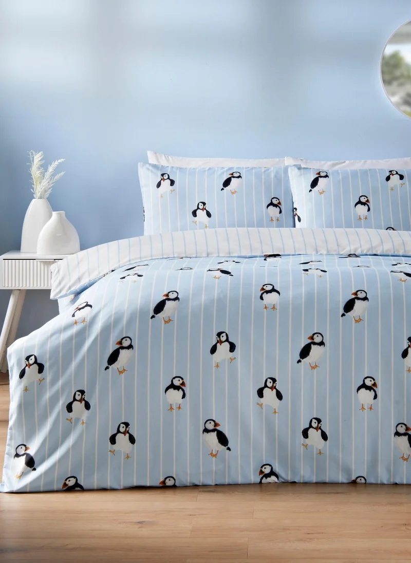 ماتلان Blue Puffin Duvet Set