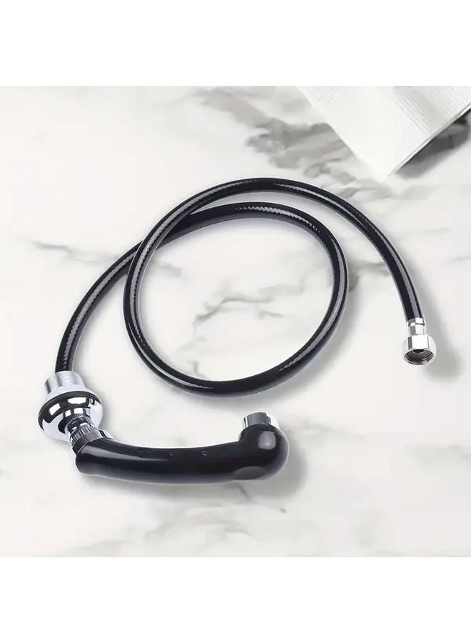 Black Shampoo Basin Faucet Spray Head Anti Corrosion Rust Easy Installation Hair Salon - Image 5