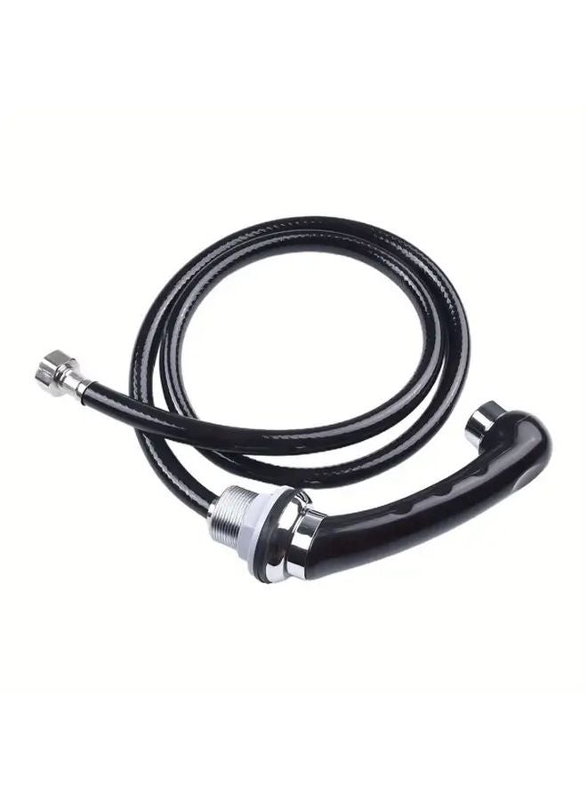 Black Shampoo Basin Faucet Spray Head Anti Corrosion Rust Easy Installation Hair Salon - Image 1