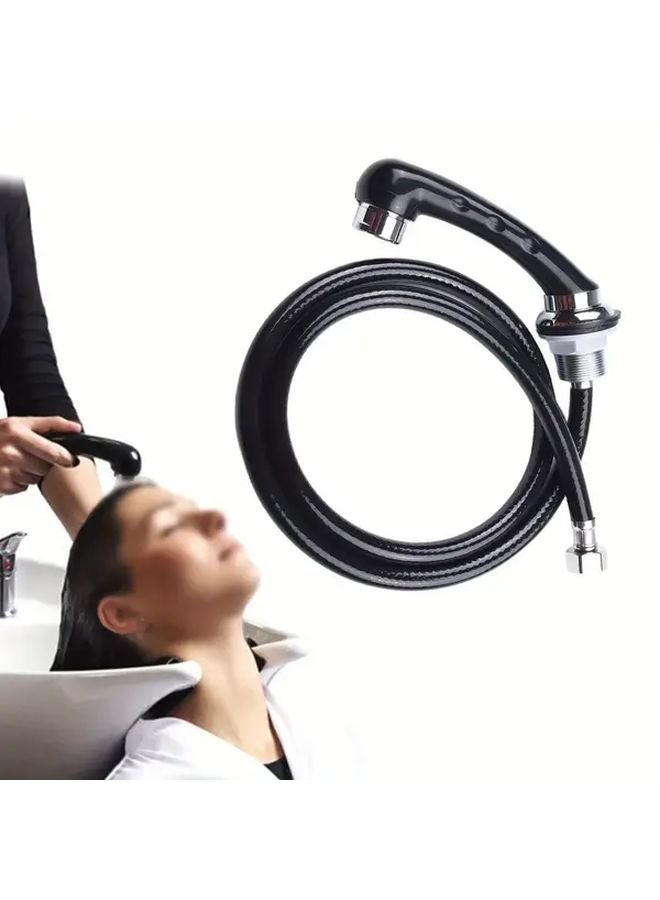 Black Shampoo Basin Faucet Spray Head Anti Corrosion Rust Easy Installation Hair Salon - Image 3