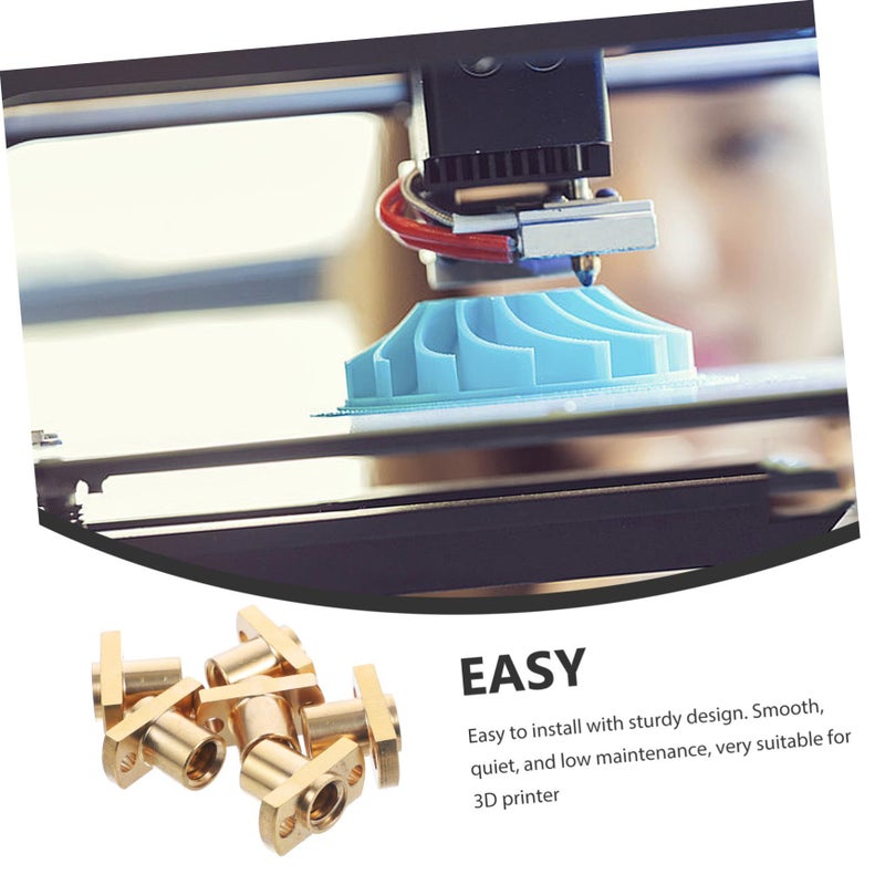 6Pcs Brass Trapezoidal Nut For 3D Printer 2mm Lead Pitch Precision Upgrade Parts - Image 4