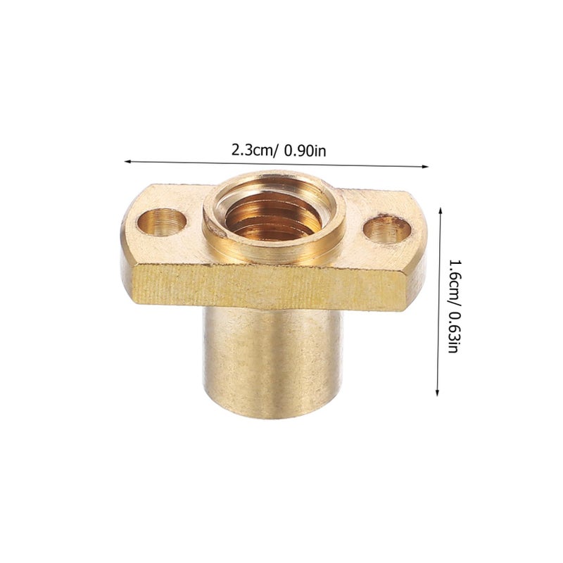 6Pcs Brass Trapezoidal Nut For 3D Printer 2mm Lead Pitch Precision Upgrade Parts - Image 3