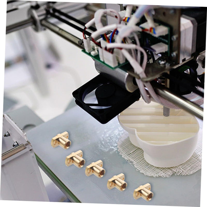 6Pcs Brass Trapezoidal Nut For 3D Printer 2mm Lead Pitch Precision Upgrade Parts - Image 5