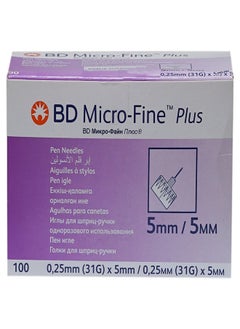 BD Micro-Fine BD Microfine Needle For Insulin Pen 31 Gm By 5 Mm 100 Pieces 