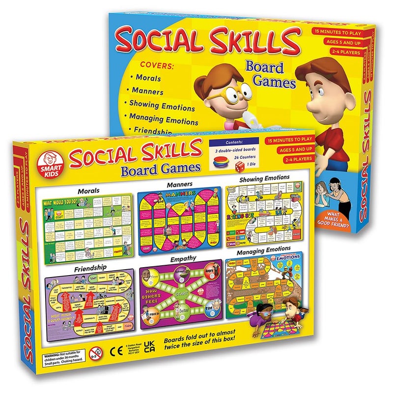 Didax 500063 Social Skills Group Activities, 6 Board Games - Image 1