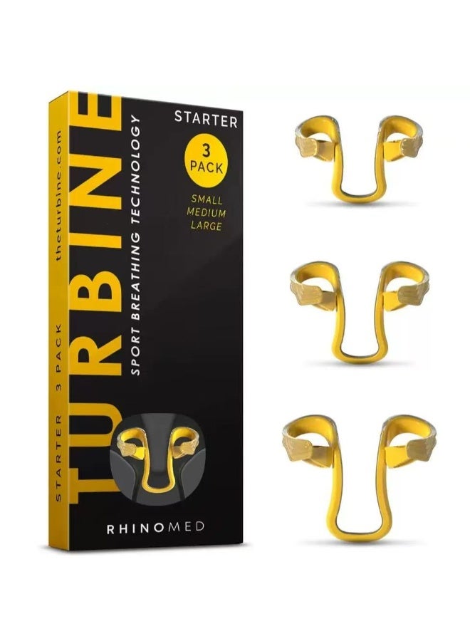 Rhinomed Turbine Nasal Dilator for Athletic Breathing, Assorted | Improves Airflow during exercise | Flexible and Lightweight - Image 1