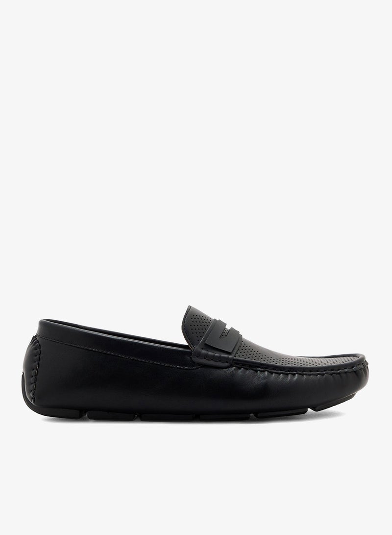 Robert Wood Perforated Penny Driving Loafers - Image 1