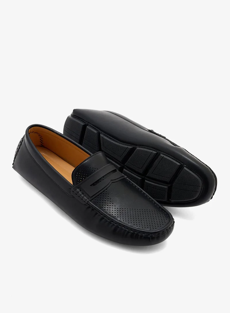Robert Wood Perforated Casual Loafers