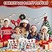 Saypacck 194 Pcs Christmas Party Favors Bulk Christmas Stationery Gift Set Notebook Pencil Ruler Eraser Sticker Bags Cards Goodie Bags Stocking Stuffers for Classroom Students Prizes Office Supplies - Image 4