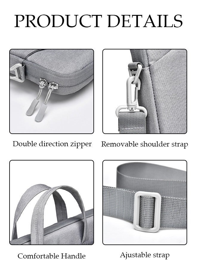 DUNISO 15.6 Inch Laptop Bag with Multi Compartment Lightweight Laptop Hand Bag Crossbody Bag Travel Business Briefcase Water-Resistant Dust-proof Shoulder Messenger Bag for Men and Women Work Office - Image 3