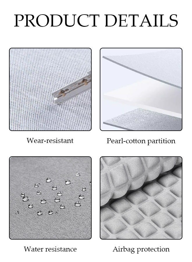 DUNISO 15.6 Inch Laptop Bag with Multi Compartment Lightweight Laptop Hand Bag Crossbody Bag Travel Business Briefcase Water-Resistant Dust-proof Shoulder Messenger Bag for Men and Women Work Office - Image 5