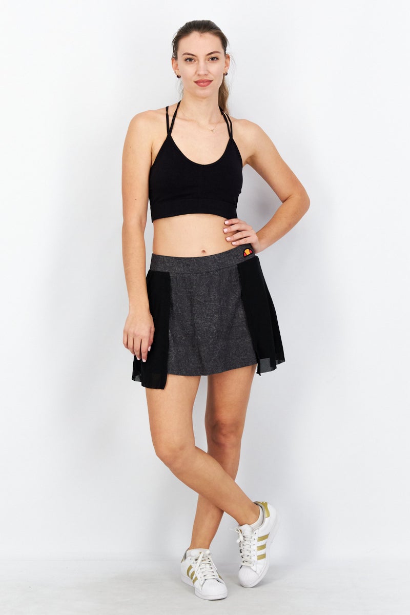 Ellesse Women Pull On Textured Skort, Black - Image 2