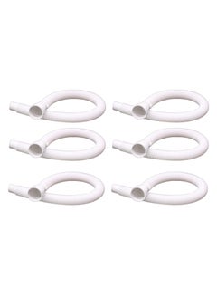 NEW WARE NEW WARE Pack of 6 PVC Flexible Waste Pipes 36 Inch Multicolor Drainage Tubes for Wash Basins Sinks and Drain Outlets  - Image 1