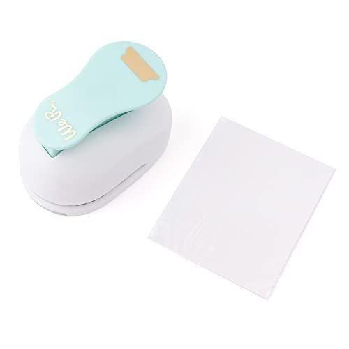 We R Memory Keepers Tab Paper Punch, Blue, with Sticker Sheets, Create Custom DIY Tabs, Easy to Use, Organize Files, Planners, Journals, Notebooks - Image 1