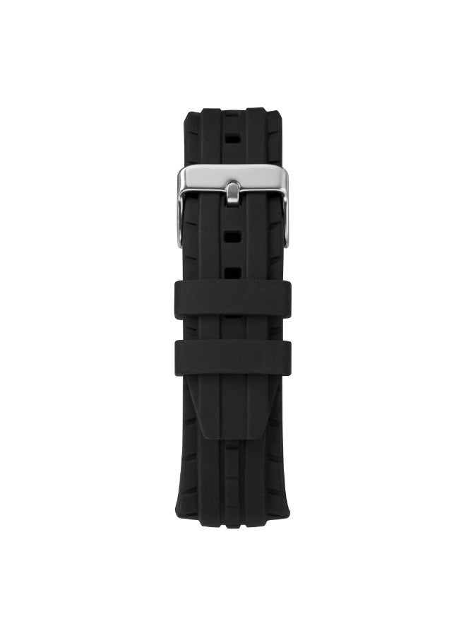 تيميكس ساعة TIMEX TW5M27000 DGTL LIFESTYLE  ساعة رقمية سوداء من الراتنج للرجال مع سوار سيليكون ناعم - Image 3