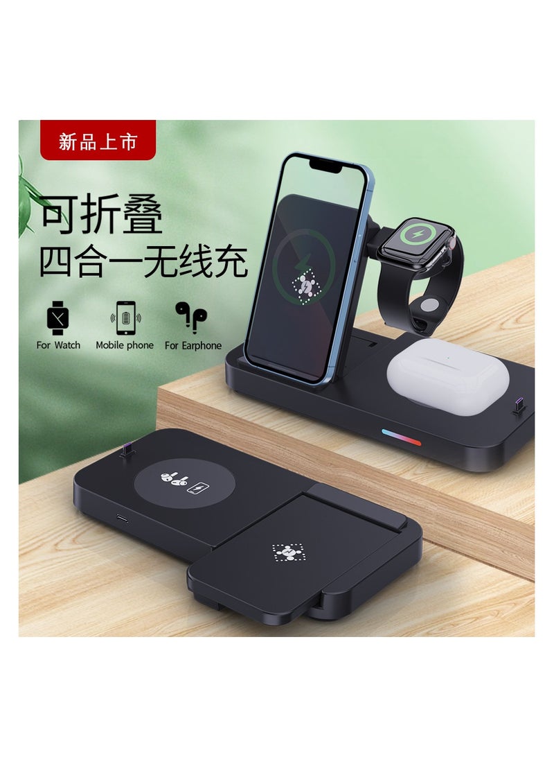 AROAQ New 15W 4-in-1 Wireless Charger for Apple, Samsung, Huawei, Mobile Phones, Earphones, Watches Wireless Charging - Image 2