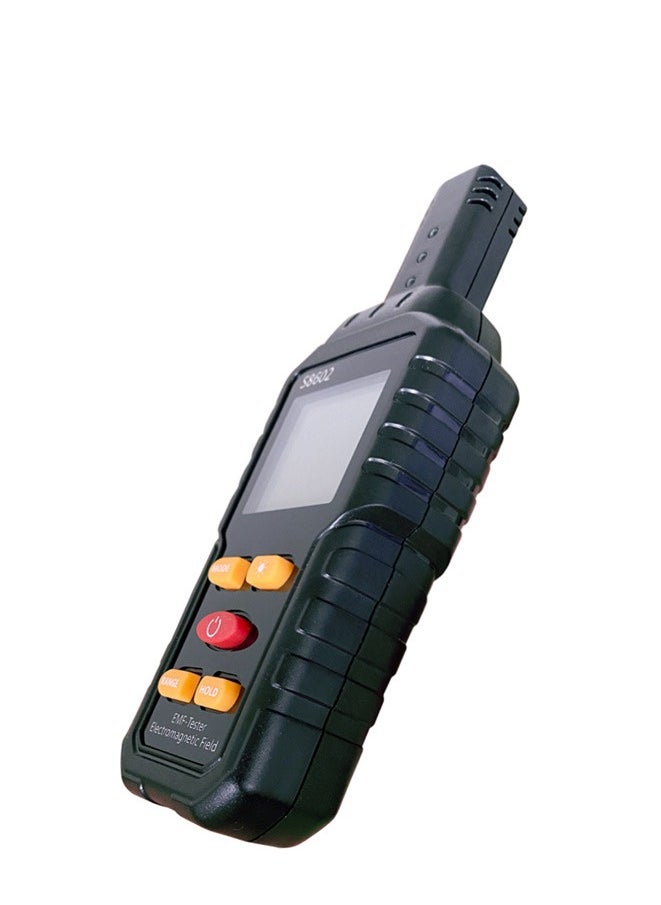 Generic EMF Meter, Portable Digital Radiation Detector, Handheld EMF Detector for Home/Outdoor, Electric/Magnetic Field/Ghost Detector - LED Light & Sound Alarm Black  - Image 1