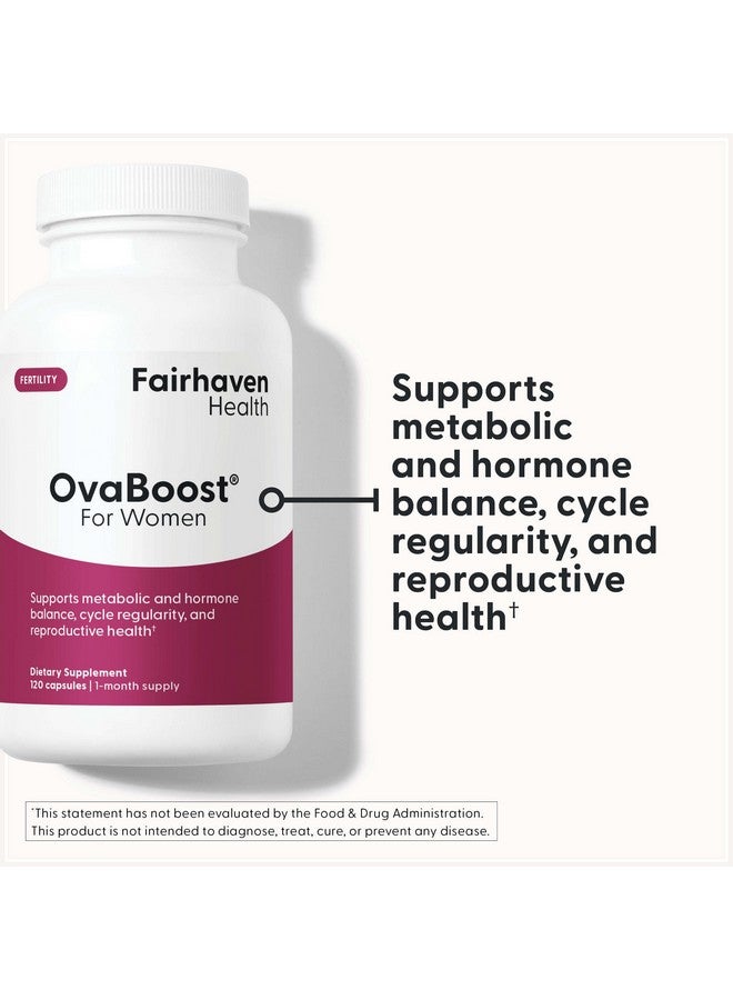 Fairhaven Health Ovaboost Fertility Supplements for Women | Conception for Her Support Ovulation & Egg Quality with Myo-Inositol & Folate | Prenatal Vitamin Natural Fertility Support | 120 Capsules - Image 2