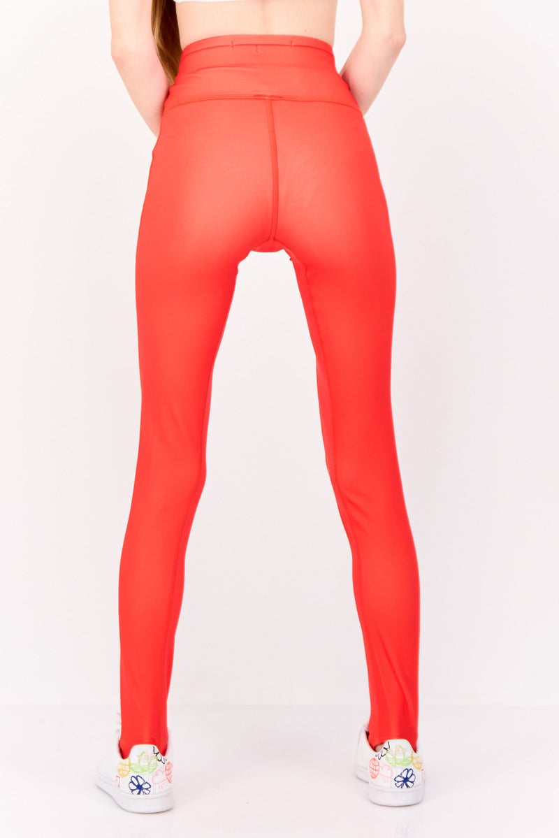 Adidas سراويل تدريب رياضية للنساء، حمراء - Image 3