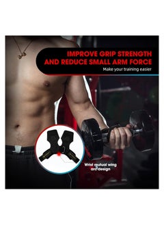 KASTWAVE Weight Lifting Wrist Straps, Weightlifting Wrist Straps with Cushion Wrist Loop, Leather Weight Lifting Wrist Straps for Weightlifting and Workout, Lifting Grips Hand Straps for Men and Women  - Image 2