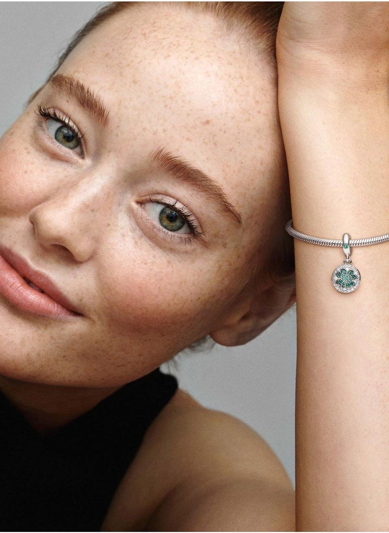 PANDORA Lucky Four Leaf Clover Dangle Charm  - Image 4