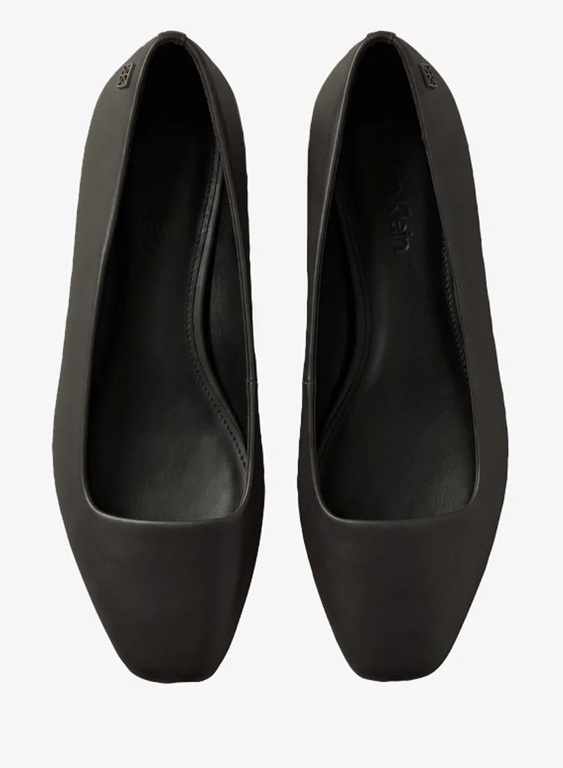 Calvin Klein  Leather Square Toe Ballerinas for Women | Best Price UAE