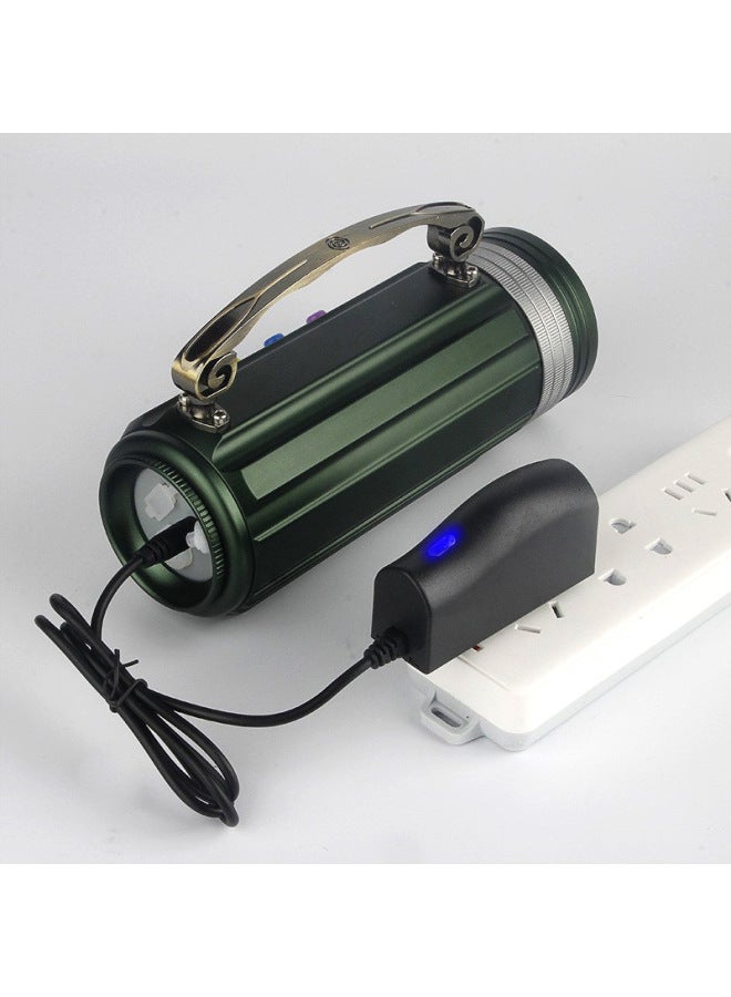 Fishing Lamp 25W Blue White Light Purple Night Fishing Lamp Fishing Lamp Zoom Touch Charging-Color:Three Light Source Lamp + Charger + Large Bracket - Image 3