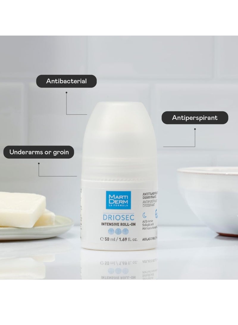Martiderm Driosec Intensive Roll On Underarm and Groins 50ml - Image 2