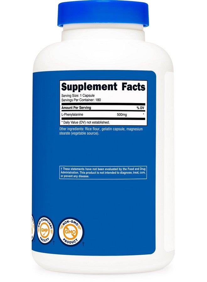 Nutricost L-Phenylalanine 500mg; 180 Capsules - Image 5