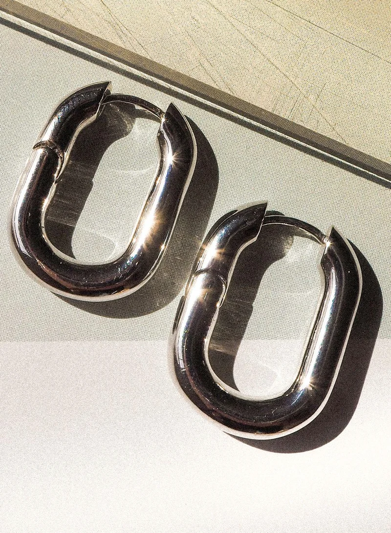 LUV AJ Chain Link Cuff Earrings