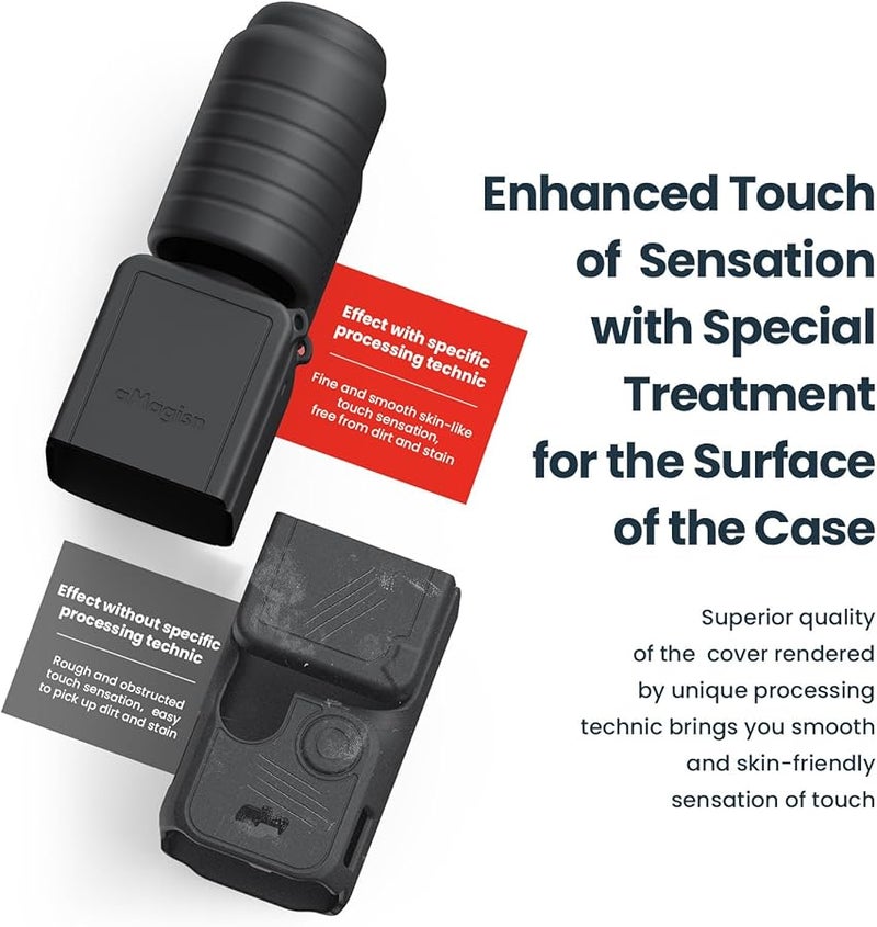DJI Osmo Pocket 3 Silicone Protective Case Full Body Protection Kit Anti Lost Rope All Powerful Grey - Image 5