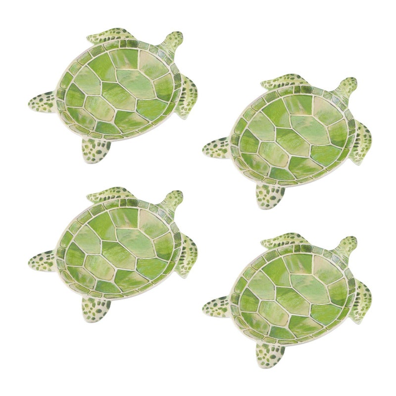 UP UPware 4-Piece 9.75 Inch Melamine Serving Plate/Dinner Plates (Sea Turtle) - Image 2