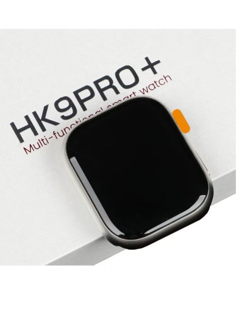 HK - HK9 PRO+ Series 9 Wearfit Pro (2025) Smart Watch 2.12 inch 480X320 SUPER AMOLED Screen Open AI Chat GPT GPS NFC Bluetooth V5 Call Wireless Charger (Gold) - Image 1