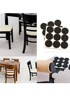 Zohra Zohra Hardware Non Slip Round Self Adhesive Rubber Pads for Furniture Floor Scratch Protection Grippers Pads, Black, Pack of 10  - Image 1