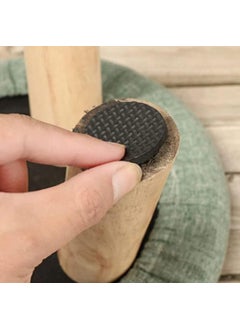 Zohra Zohra Hardware Non Slip Round Self Adhesive Rubber Pads for Furniture Floor Scratch Protection Grippers Pads, Black, Pack of 10  - Image 4