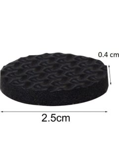 Zohra Zohra Hardware Non Slip Round Self Adhesive Rubber Pads for Furniture Floor Scratch Protection Grippers Pads, Black, Pack of 10  - Image 5