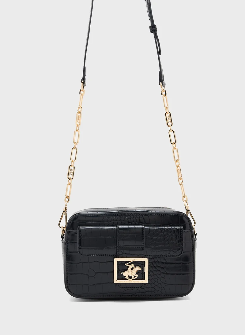 BEVERLY HILLS POLO CLUB Logo Detail Crossbody Bag