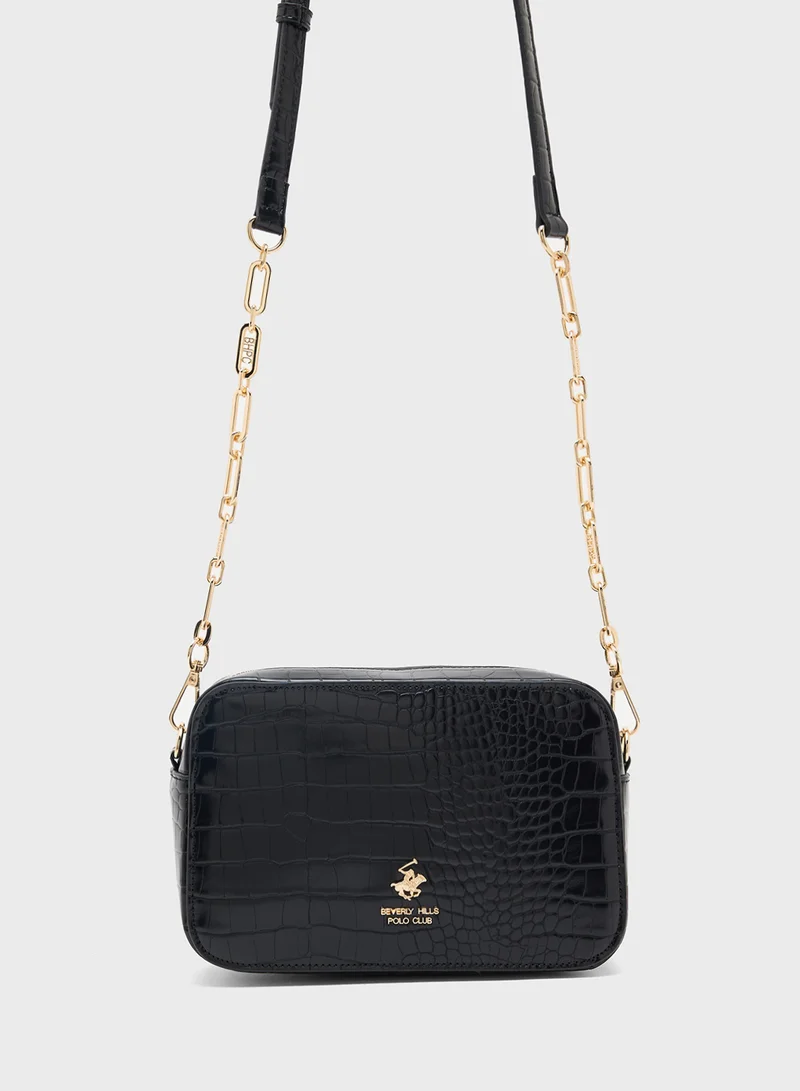 BEVERLY HILLS POLO CLUB Logo Detail Crossbody Bag