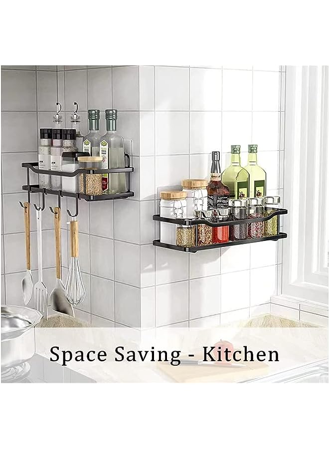 Raxoom Caddy Bathroom Organizer, TAME Adhesive Shower Caddy Basket Shelf, No Drilling Bathroom Shower Shelf Organizer for Bathroom, Toilet, Kitchen - Image 5